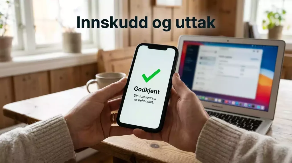 ecoPayz innskudd og uttak for oddsspill med behandlingstider og prosesser